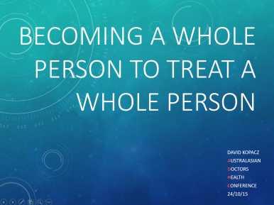 becoming a whole person